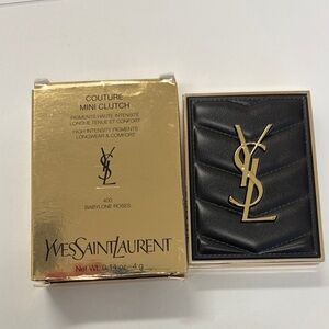 Yves Saint Laurent Gold Couture Mini Clutch in 400 Babylone Roses 🌹